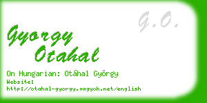 gyorgy otahal business card